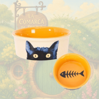 COMEDERO CERÁMICA - BLACK CAT
