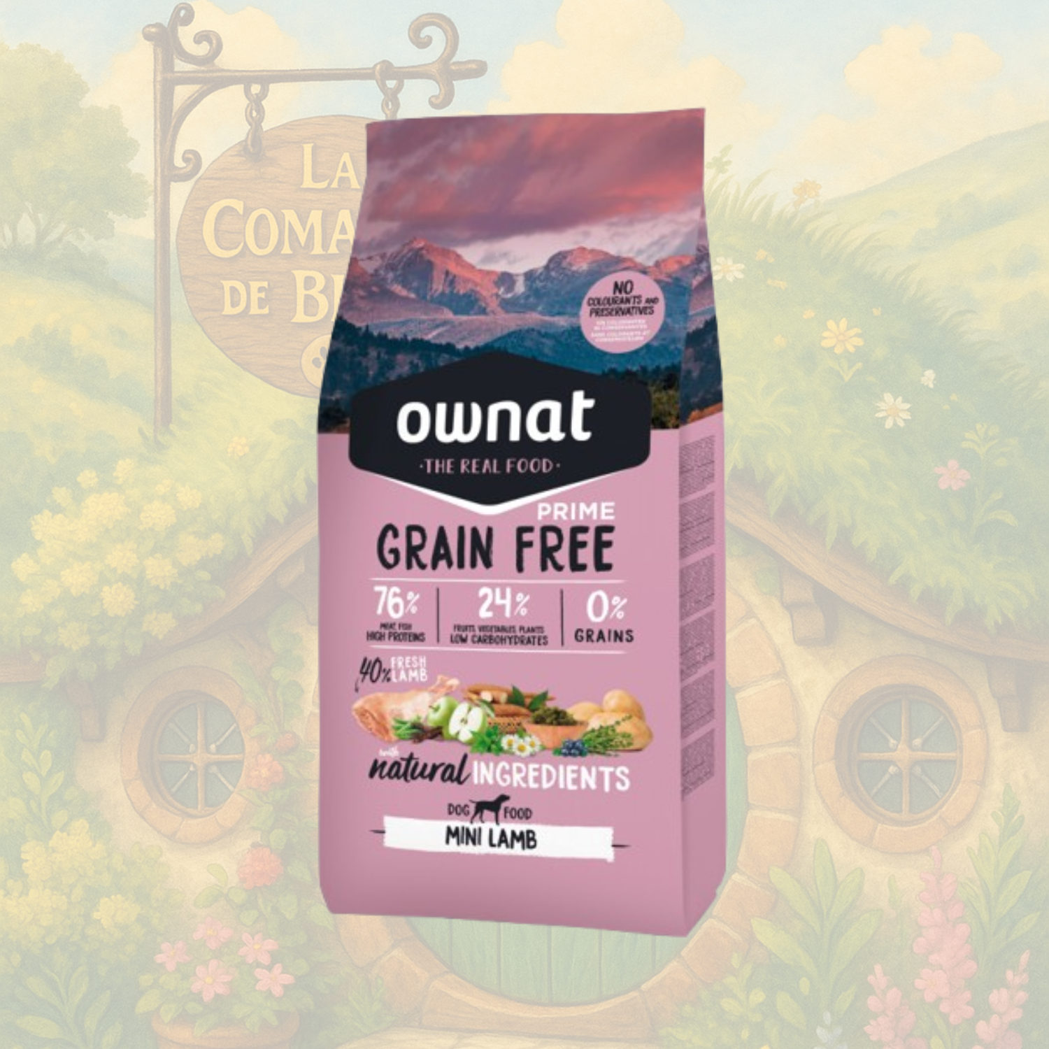 OWNAT PRIME GRAIN FREE - DOG - LAMB (MINI)