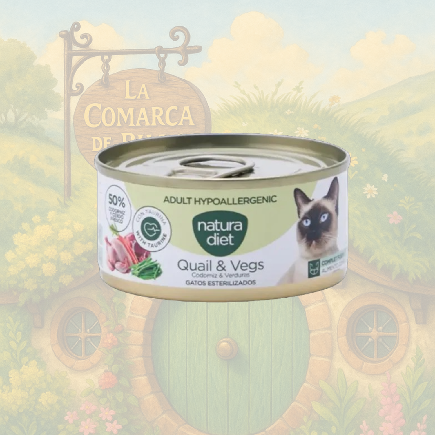 NATURA DIET - GATO - CODORNIZ Y VERDURAS